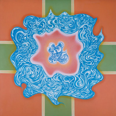 Painting 'Lotus' by Mr. Benjamin Creme.