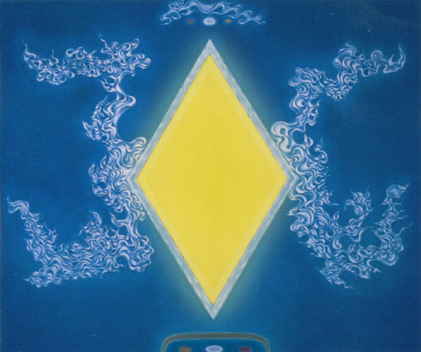 Art derivative of 'The Flaming Diamond'.