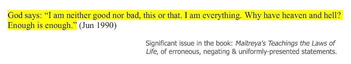 Click to view higher resolution of this image. snapshot of unignorable statements in the book: the laws of life.